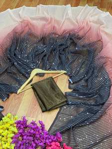 PREMIUIM ผ้าจอร์เจียพิมพ์ดิจิตอล,เสื้อทำงานออกแบบสารีลำดับ - Product Image 3