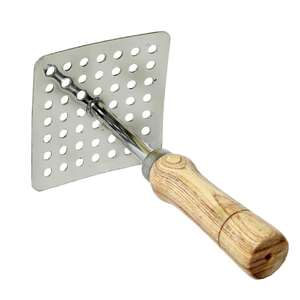 Stainless Steel Manual French Fry <b>Cutters</b> Wooden Handle Portable Dishwasher Safe Baby Food Aloo Pav Bhaji Home Kitchen Use <b>Fruit</b> - Product Image 2