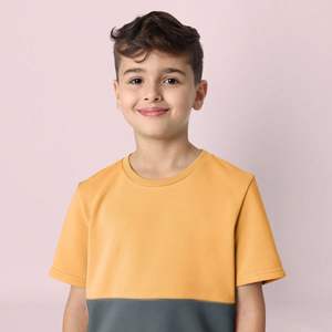 Ensemble de vêtements pour garçons respirants personnalisés de haute qualité, style décontracté pour garçons et filles, t-shirt à manches courtes, short mi-long, ensemble pour enfants - Product Image 4