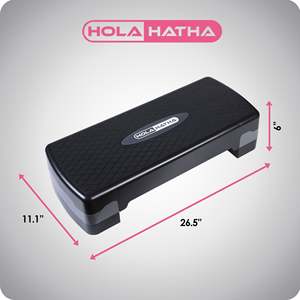 Stepper Portatile HolaHatha con Altezza Regolabile, Piattaforma per Esercizi Aerobici, Attrezzatura Fitness Realizzata in Materiale ABS Resistente - Product Image 3