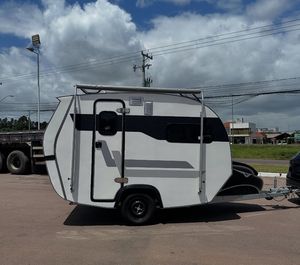Mini caravana moderna ligera de alta calidad RV Van Camper remolque de viaje con cama doble cocina disponible para la venta a un precio - Product Image 1