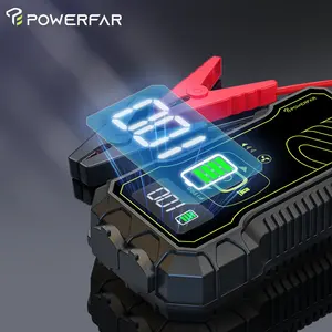 Powerfar 12V dispositivo di gonfiaggio pneumatico 4-in-1 con dispositivo di avviamento a salto