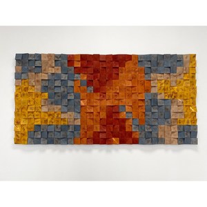 ภาพจิตรกรรมฝาผนังโมเสคไม้ไหม้แบบชนบท - คุณสมบัติตกแต่งที่เป็นเอกลักษณ์สำหรับบ้านและสำนักงาน - Product Image 3