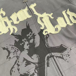 Sudadera con Capucha Personalizada para Hombre, Bordada, con Pedrería, 100% Algodón Ecológico, de Secado Rápido, Corte Regular, Informal - Product Image 5