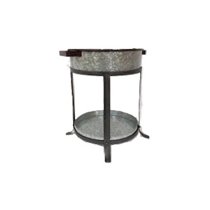 Recién llegado, macetas de metal galvanizado con patas de horquilla, juego de macetas de flores elevadas decorativas para uso en interiores y exteriores - Product Image 6