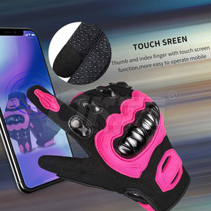 ถุงมือมอเตอร์ไซด์หนังแท้ทนทานถุงมือมอเตอร์ไซด์ดีไซน์ใหม่ - Product Image 3