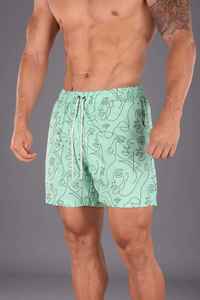 2024 pantalones cortos de calle para hombre, malla transpirable, cierre de cintura elástica, todos los gráficos de Anime de sublimación, tejido de punto, tallas de EE. UU. - Product Image 4