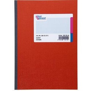 Knig & Ebhardt DIN A5 Squared Red Notebook 48 Sheets - Product Image 1