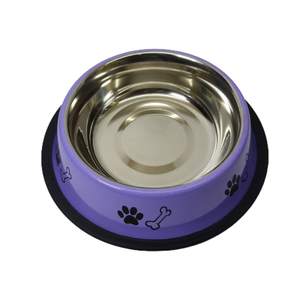 Bol pour chien Fouresta bol d'alimentation pour animaux de compagnie en acier inoxydable antidérapant résistant à la rouille facile à nettoyer - Product Image 4