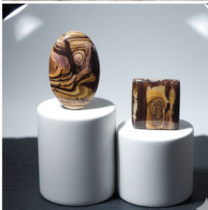 Cabochon de jaspe naturel de l'Outback, de haute qualité, lisse et poli, pierre précieuse de quartz en vrac, accessoire de bijouterie fait à la main, formes variées - Product Image 4