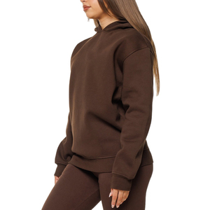 Venta al por mayor Mujeres Sudaderas de gran tamaño Sudaderas con capucha de lana Logotipo personalizado Sudadera con capucha unisex Sudaderas con capucha casuales de las mujeres - Product Image 4