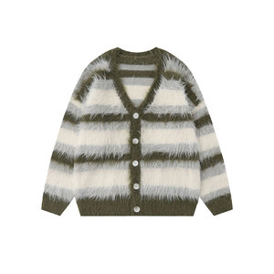 Pull cardigan pour homme d'hiver simple et tendance 100% laine Confortable et élégant Superposition pour toutes les tenues - Product Image 3