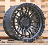 Jantes tout-terrain SYAC HP-H972D en aluminium 4x4 R17x9j 6x139.7 ET0 CB110 Noir mat haute capacité de charge pour véhicules tout-terrain