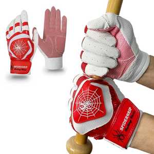 Guantes de bateo de béisbol de cuero personalizados Pro Grip, ligero y duradero para hombres, mujeres, tallas para jóvenes - Product Image 1