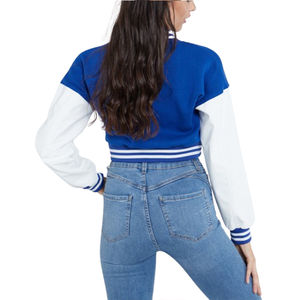 Veste universitaire pour femme, design personnalisé, multicolores, service OEM personnalisé, nouveau design, veste universitaire pour femme, col montant - Product Image 6