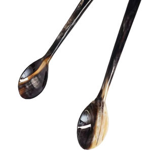 Falak World Export Cuerno de búfalo de alta calidad Cubiertos de comida rápida Cuchara hecha a mano Vajilla para el hogar Boda y fiesta Ropa por FWE - Product Image 1
