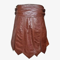 Kilt écossais pour homme en cuir de haute qualité - Taille et couleur personnalisables, grandes tailles disponibles