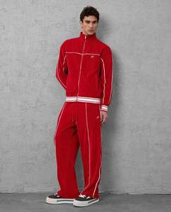 Survêtement en coton épais pour homme imprimé graphique surdimensionné Vintage Plus Size Streetwear Velvet de Heavyweight Blank Collection - Product Image 4