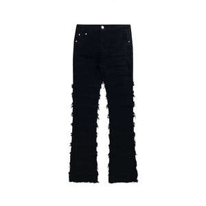 Jeans de Mezclilla para Hombre al por Mayor, OEM, Alta Calidad, Transpirables, Corte Holgado, Rectos, Diseño Personalizado, Lavados, Otoño, Color Sólido - Product Image 2