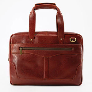 Good Quality Genuine Leather <b>Laptop</b> Messenger Briefcase Satchel Handbag 15 to 16 Inch Business Travel Shoulder Portable - Product Image 2