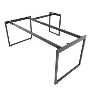 Estructura Metálica Minimalista Moderna de Acero para Escritorio en Forma de L de 180x160cm, Sistema Slean HCSL020 para Apartamento, Hotel, Comedor, Escuela - Product Image 5