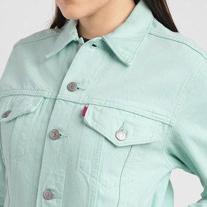 Veste en jean pour femme à manches longues, nouvelle arrivée, fabrication en usine, vente en gros personnalisée - Product Image 5