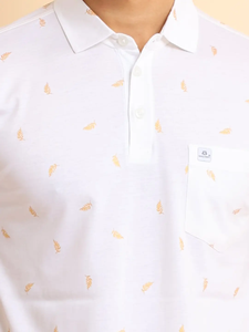 Camiseta de media manga de algodón 100% para hombre de alta calidad, cómoda, informal, a la moda, estampada para cuello Polo con bolsillo, ajuste Regular - Product Image 3