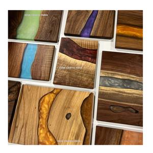 Personalice su diseño con su elección Corte de alta calidad Cortar tablas de queso de madera y resina Usos para fiestas Hoteles de bodas - Product Image 1