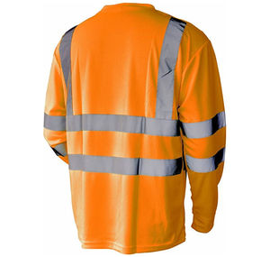 Camisa de Seguridad Reflectante de Alta Visibilidad Fluorescente de Secado Rápido, Unisex, para Construcción, de Poliéster de la Mejor Calidad - Product Image 2
