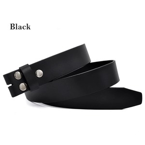 Ceinture en cuir véritable 100% pour homme, cuir de vache, largeur 3.8 cm, avec boucle en acier, cuir monocouche pour jean - Product Image 3
