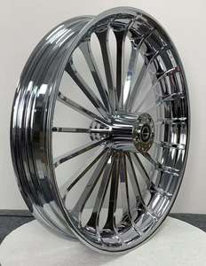 Pour <span class=keywords><strong>Harley</strong></span> <span class=keywords><strong>Davidson</strong></span> <span class=keywords><strong>Moto</strong></span> <span class=keywords><strong>Roues</strong></span> En Alliage D'aluminium Chrome Placage Avant Arrière Jantes Nouveaux Accessoires Fabrication - Product Image 4