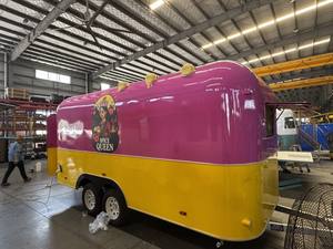 ORANGE-Caravane mobile à hamburger RV, rose jaune, à crème glacée, meilleure vente, pizzas, grillades, BBQ - Product Image 4