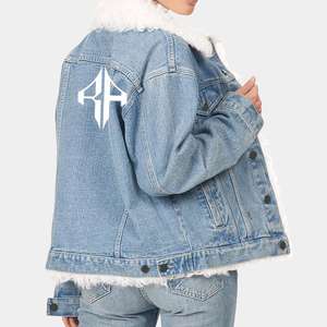 Top Mujer 100% Algodón Alta calidad Stand Collar Invierno Denim Chándal Top Color personalizado OEM/ODM Servicio por RIVIAN ATLANTIC - Product Image 3