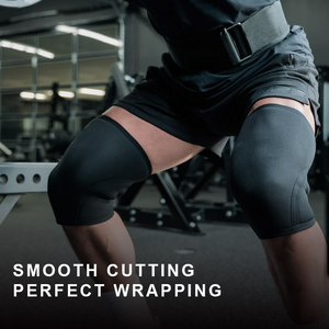 Genouillères unisexes de haute qualité en nylon spandex 7 mm respirant anti-UV à séchage rapide antidérapantes avec support élastique pour le genou - Product Image 4