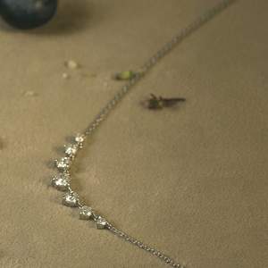 Collier Tennis en Argent Sterling 925 avec Charme Rond en Moissanite Taille Brillant pour Femmes - Product Image 2