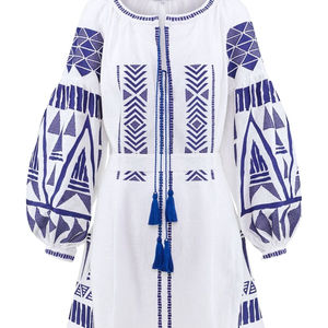 Vestido de mujer de Ucrania bordado con mangas largas, nuevo estilo, venta al por mayor - Product Image 1