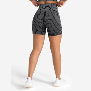 Shorts Deportivos de Cintura Alta para Mujer, Elásticos, de Secado Rápido, Sin Costuras, con Efecto Scrunch, Elásticos en Cuatro Direcciones, Ecológicos, 100% - Product Image 3