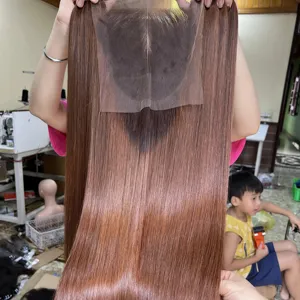 도매 트렌드 2024 컬러 뼈 스트레이트 번들 흑인 여성 모델에 대한 훈련 헤드에 대한 원시 베트남 사람의 머리카락