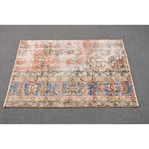 2.4x3.4 ft Turkish Vintage Rug, Small Rug, <b>Red</b> <b>Wool</b> Rug - Product Image 2
