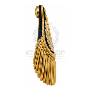 <b>Gold</b> Epaulettes Shoulder Accessories Uniform Design For <b>Formal</b> Wear Clothing And Professional <b>Dress</b> Style - Product Image 2