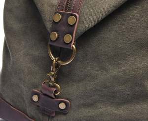 Sac de transport en toile de cire fait à la main - Product Image 5