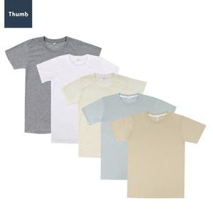 T-shirt uni en polyester de couleur pastel fabriqué en thaïlande pour l'impression par sublimation - Product Image 4