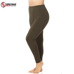 Leggings de Yoga hasta el Tobillo para Mujer, Hechos a Medida al por Mayor, de Spandex/Poliéster, Elásticos en Cuatro Direcciones, Cintura Alta, Color Verde Oliva Oscuro, MOQ 10 - Product Image 2