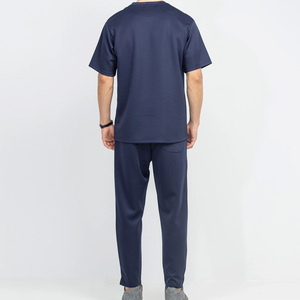 Conjunto de chándal de verano para hombre de proveedor directo de fábrica Conjunto de camiseta y pantalón de manga corta de dos piezas de alta calidad - Product Image 2