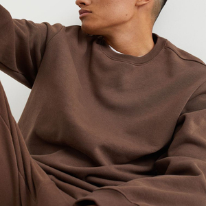 Custom Logo Long-Sleeved O-Neck Pullover Cotton Polyester Fleece 300G Heavy <b>Weight</b> <b>Blank</b> Regular Fit Winter Eco-Friendly - Product Image 3