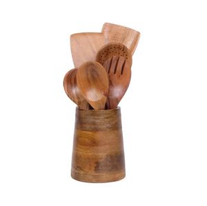 Utensilios de cocina de madera de alta calidad, elegantes, para cocinar arroz, herramientas para servir, para restaurante, hogar, utensilios de mesa, hechos en India - Product Image 4