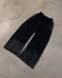 Pantalones Deportivos Extra Grandes de Estilo Holgado con Lavado Ácido Personalizado, 380 Gsm, Lisos, Personalizados, de Pierna Ancha para Hombre - Product Image 6