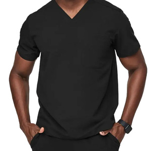 Uniforme de enfermería hospitalaria para hombres de primera calidad, poliéster de punto fácil de usar, disponible en todos los colores y tallas, venta al por mayor - Product Image 1