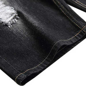 Pantalones cortos de mezclilla para hombre personalizados tela de algodón transpirable informal fabricación OEM para la moda de verano con logotipo y etiqueta privada - Product Image 2