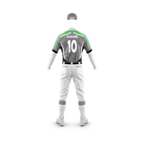 2025 Jersey y pantalones de béisbol personalizados para hombres, camisetas transpirables con estampado Digital, uniforme de softbol, sublimación, patrón en blanco - Product Image 3